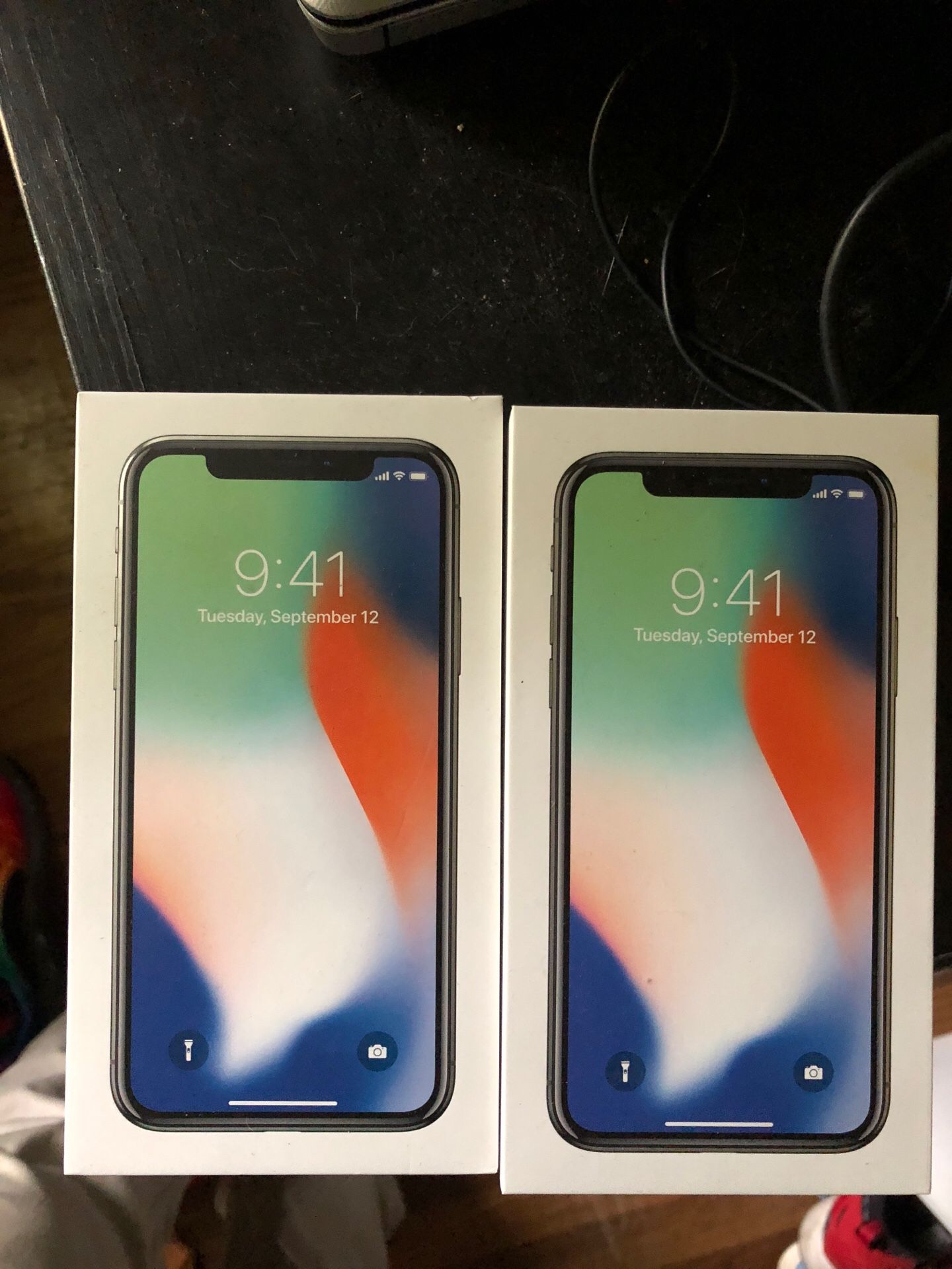 iPhone X boxes only 256 gb silver