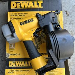 Dewalt Coil Siding Fencing Nailer Brand New 