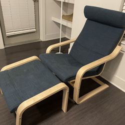 IKEA Armchair and Ottoman