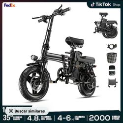 Folding Electric Bike 1000W Black