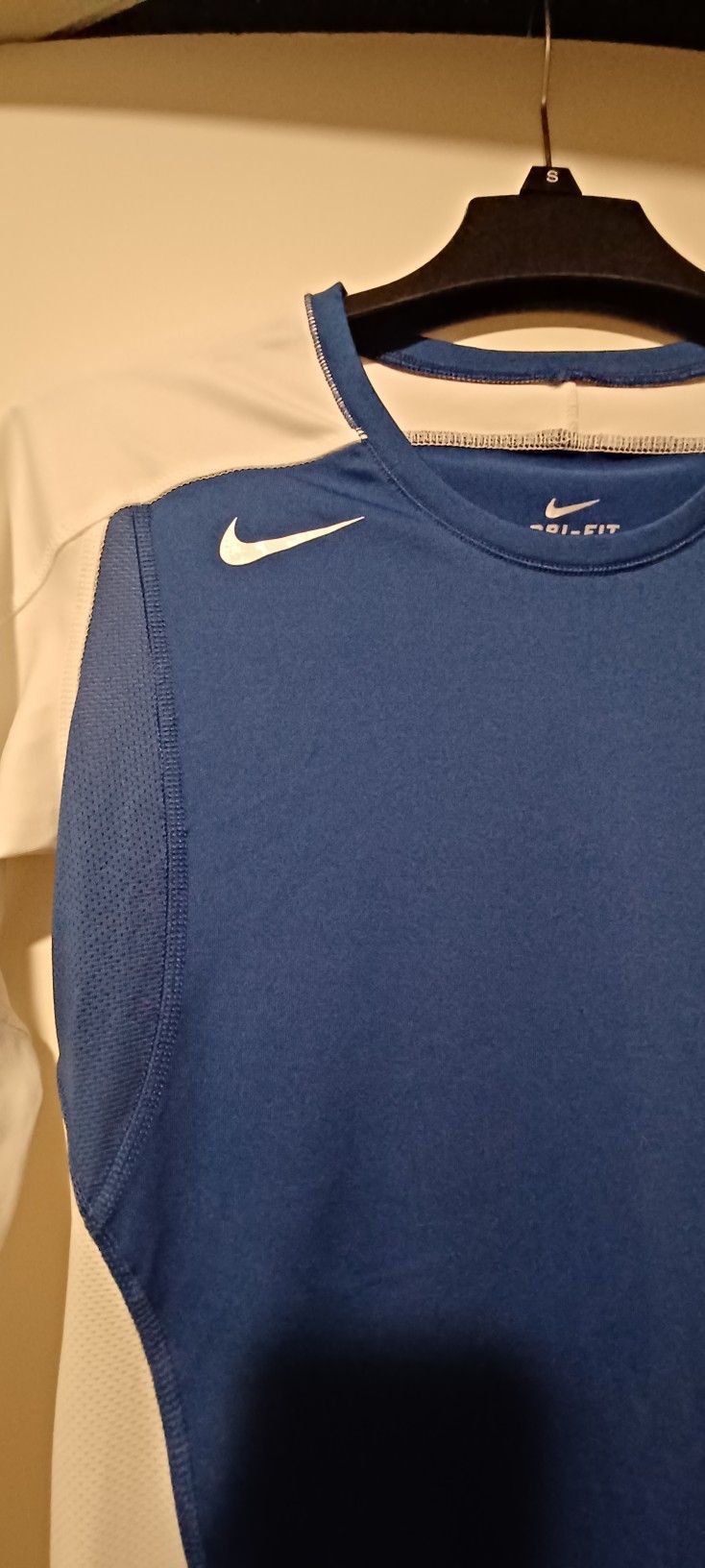 New Nike DryFit Long Sleeve Blue/white Women's Size Small