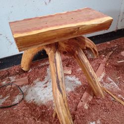 One Of A Kind Cedar End Table
