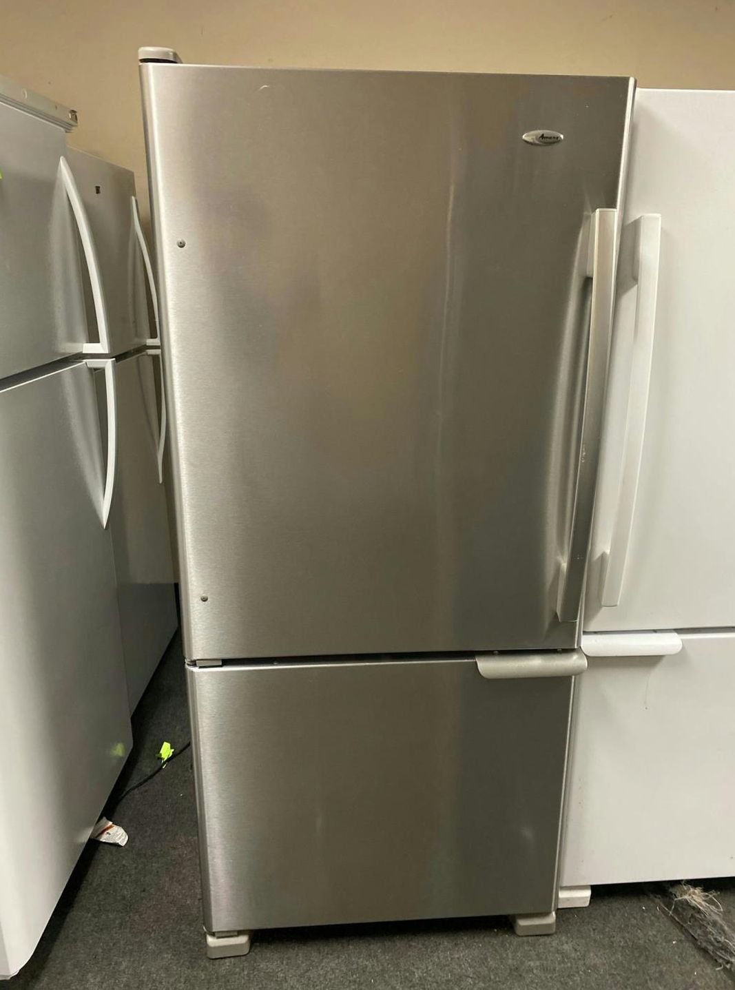 Amana Bottom Freezer Stainless Steel