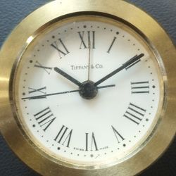TIFFANY & COMPANY BRASS CLOCK