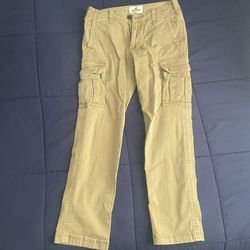 Hollister HEAVYWEIGHT STRAIGHT CARGO PANTS Green Size 30