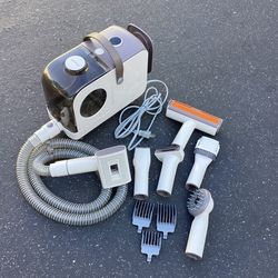 Dog Grooming Vacuum, Pet Grooming Vacuum with Clipper Nail Grinder, 1.5 Dust Cup Dog deshedding Vacuum Brush