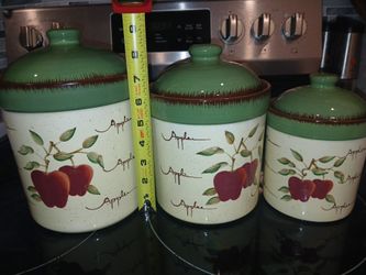 Vintage Home Interiors Apple canister Set