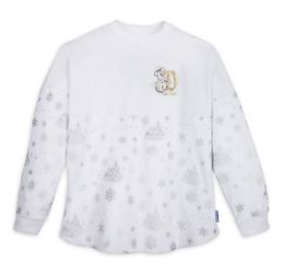 NEW Disney Holiday White Christmas Spirit Jersey Size L