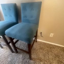 Turquoise Bar Chairs 