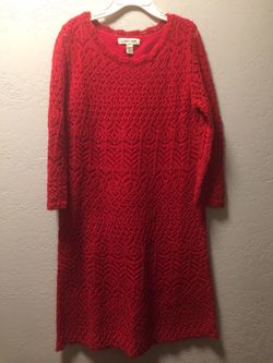 Girls Cherokee crochet dress, sz L 10/12