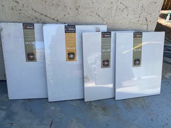 4 Stretched Canvasses NEW