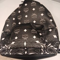 MCM medium Stark bandana monogram backpack