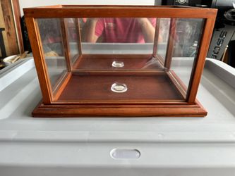 Football Display Case, Mirrored