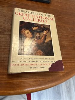 Treasures Of The Great National Galleries An Introduction To Paintings ( 24 Art Plates)