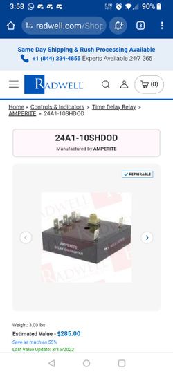 Amperite 24D1-10SHDOD Time Delay Relay