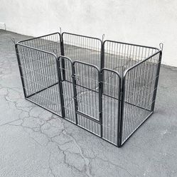New in box $85 Heavy Duty 32” Tall x 32” Wide x 6-Panel Pet Playpen Dog Crate Kennel Exercise Cage Fence