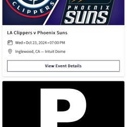 Clippers Vs Suns.  Oct 31 
