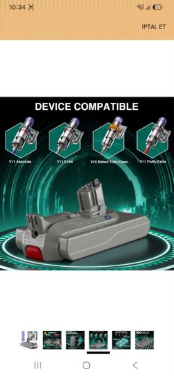EGR 9000mAh V11/V15 Battery Replacement Compatible with Dyson