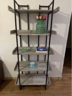 Gray bookshelf/bookcase