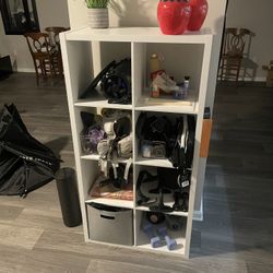 Shelf With Gym Equipment