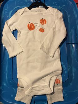 Carters Pumpkin Outfit 