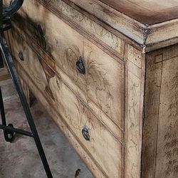 Vintage Hand painted Quality Dresser