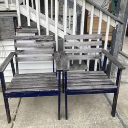 Two Wooden Chairs 