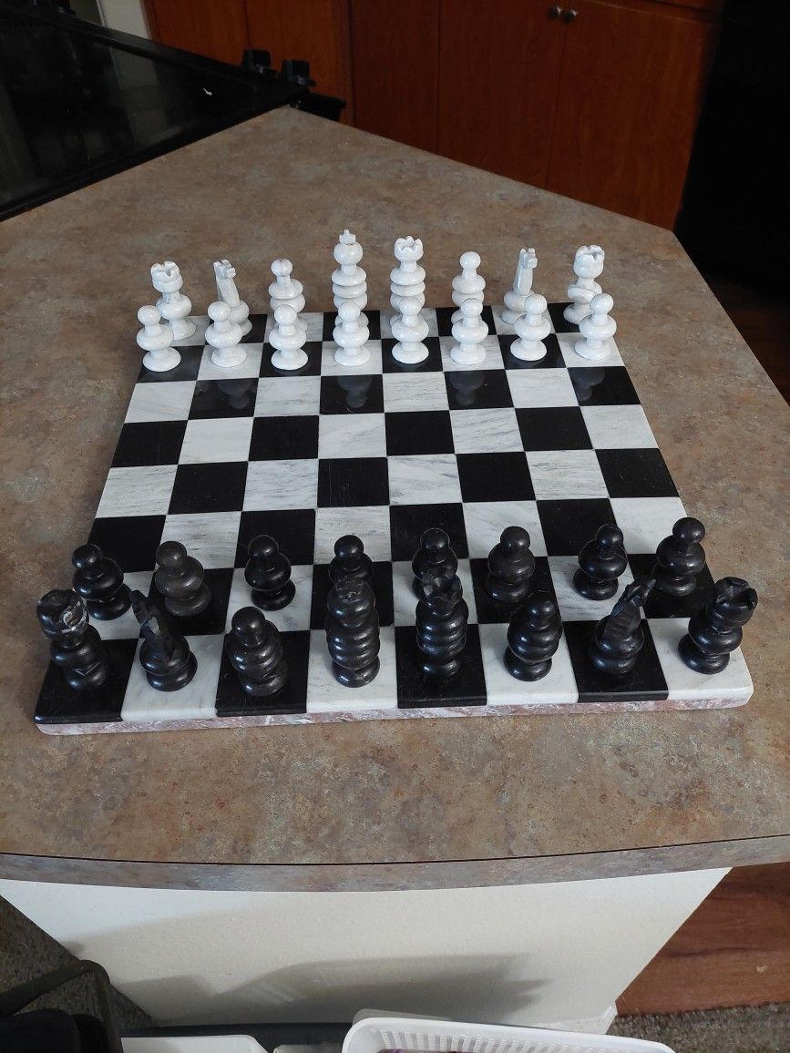 Solid Marble chess set