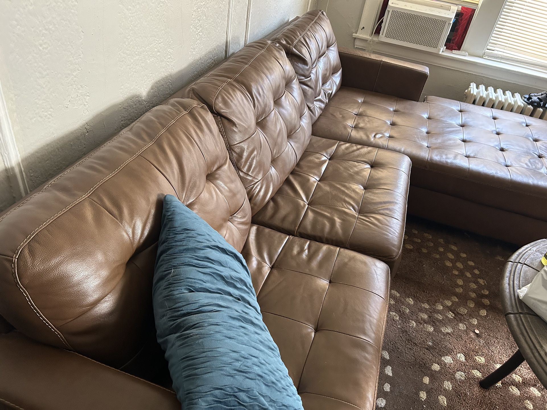 Real Leather Sectional Sofa For Sale $