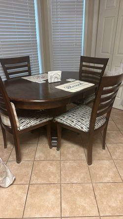 Table with four chairs