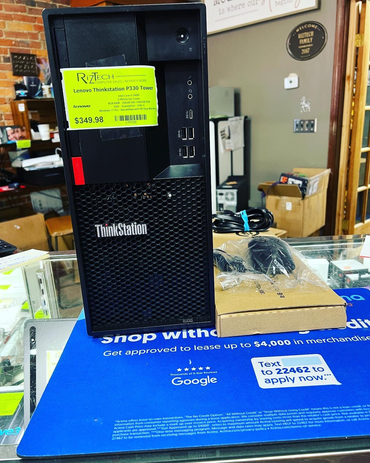 DESKTOP COMPUTER i5-9400 2.9GHz Six-Core 8GB RAM 256GB SSD 500GB HDD W11Pro DVD
