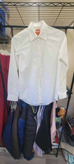 Young Men's white dress shirt