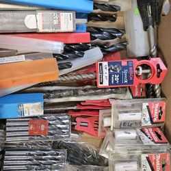 80+ Drill bits, SDS, Bimetal, wood, masonry, hole saws