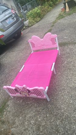 Toddler bed frame price 25$. Pick up. E.  Side. Tacoma