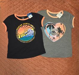 *2* Girls Plus-Size Tees NWT