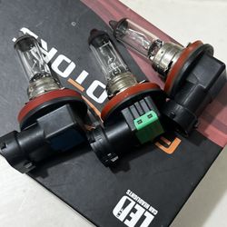 Used H11 12V 55W Car Headlight Bulbs - Set of 3