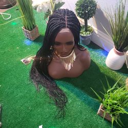 Hand Braided Wig Made By Me. Ready To Wear 