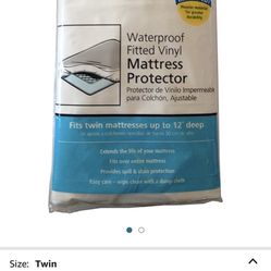 Waterproof Fitted Vinyl Mattress Protector 