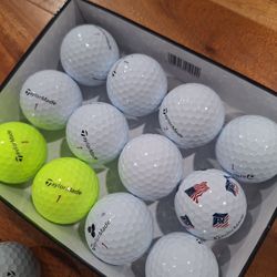 1 dozen plus 6 extra balls Taylormade Tp5x golf balls in good shape