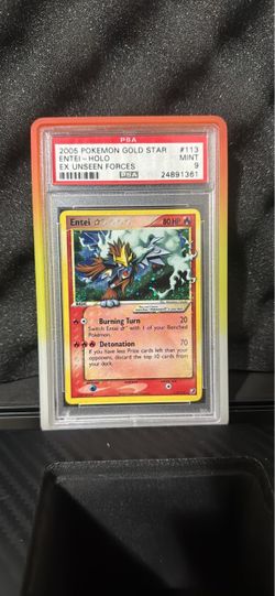 Gold star Entei (psa9)  (double swirl)