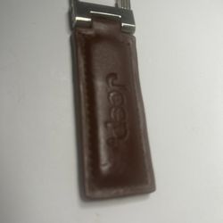 Jeep Grand Cheroke Leather Key Fob Holder Preowned Not Used