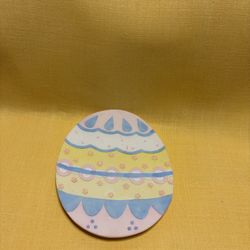 Calico Kittens Flat Easter Egg Trinket