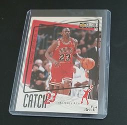 Michael Jordan card from in a hard protective case.    $10