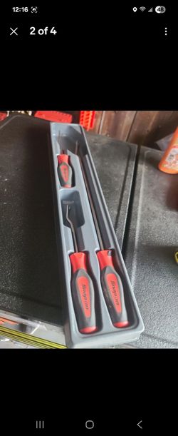 Snap-on ASG103BR Trim Pad Removal Tool Soft Grip 3 Pieces Red set