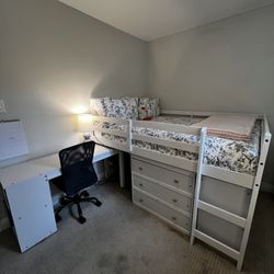 Full size loft Bedroom Set (Mattress NOT Included)