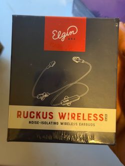 Elgin Ruckus Wireless Noise-Isolating Earbuds