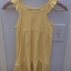 Member's Mark Girl's  Soft Lightweight Stretch Yellow Summer Dress 

Size Small 6/6x