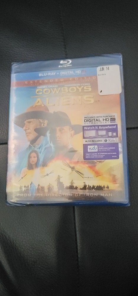 $5 BLU RAY. COWBOYS & ALIENS. $5 OR TRADE FOR A MOVIE TITLE I DO NOT ALREADY OWN. BLU RAY ONLY NO DIGITAL .