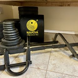 Workout Bundle - Ab Mat, Barbells & Weights, Pull-up Bar