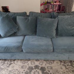Soft Blue Couch